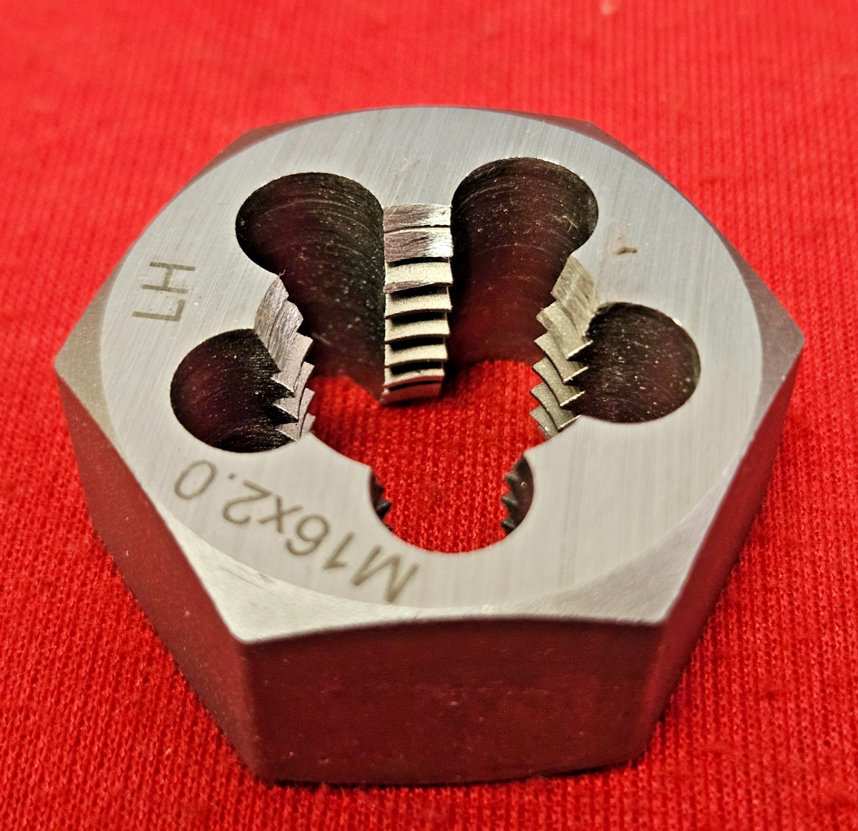 M16 X 2.0 16MM LEFT HAND 1.3″ Hex Rethread Die CS Alfa MHD70771L Metric