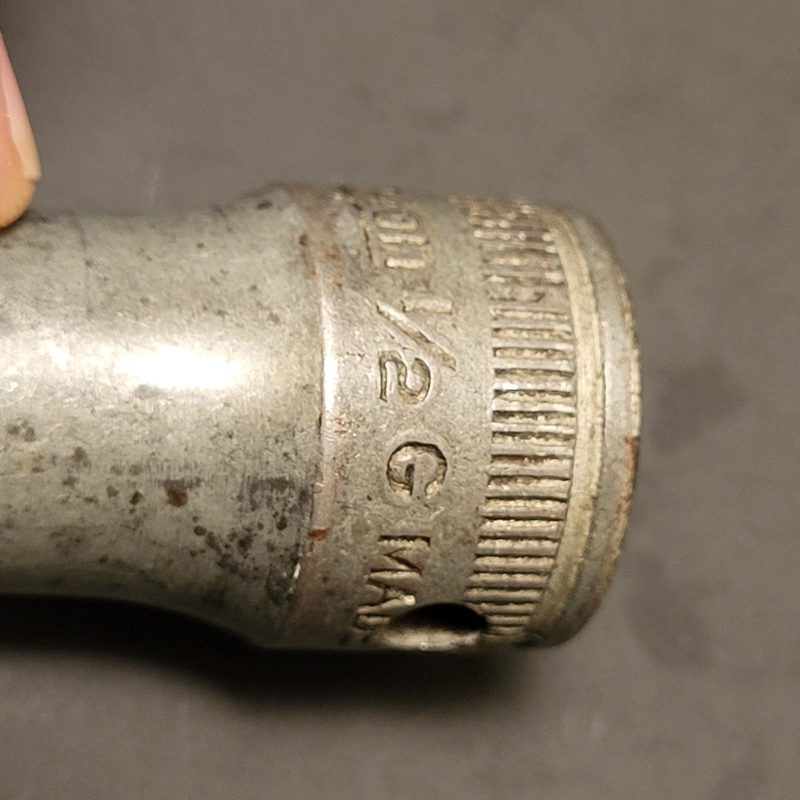 Snap On WW2 1945 G date code 1/2” drive sockets 4 pieces 3/4” 9/16” 1/2” 7/16”