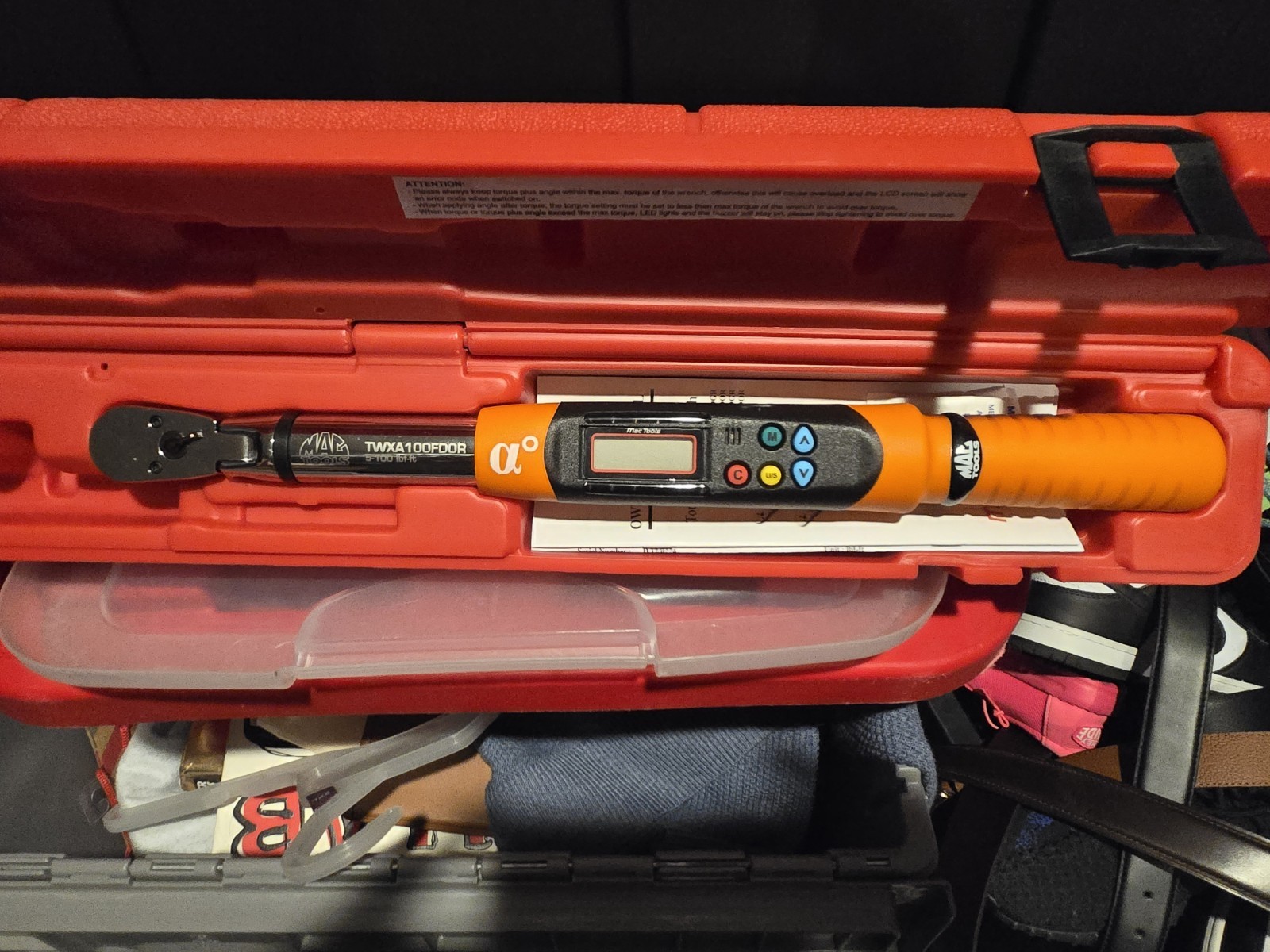 Mac Tools Digital Torque Wrench 3/8 Drive TWXA100FDOR. Brand NEW NEVER USED.