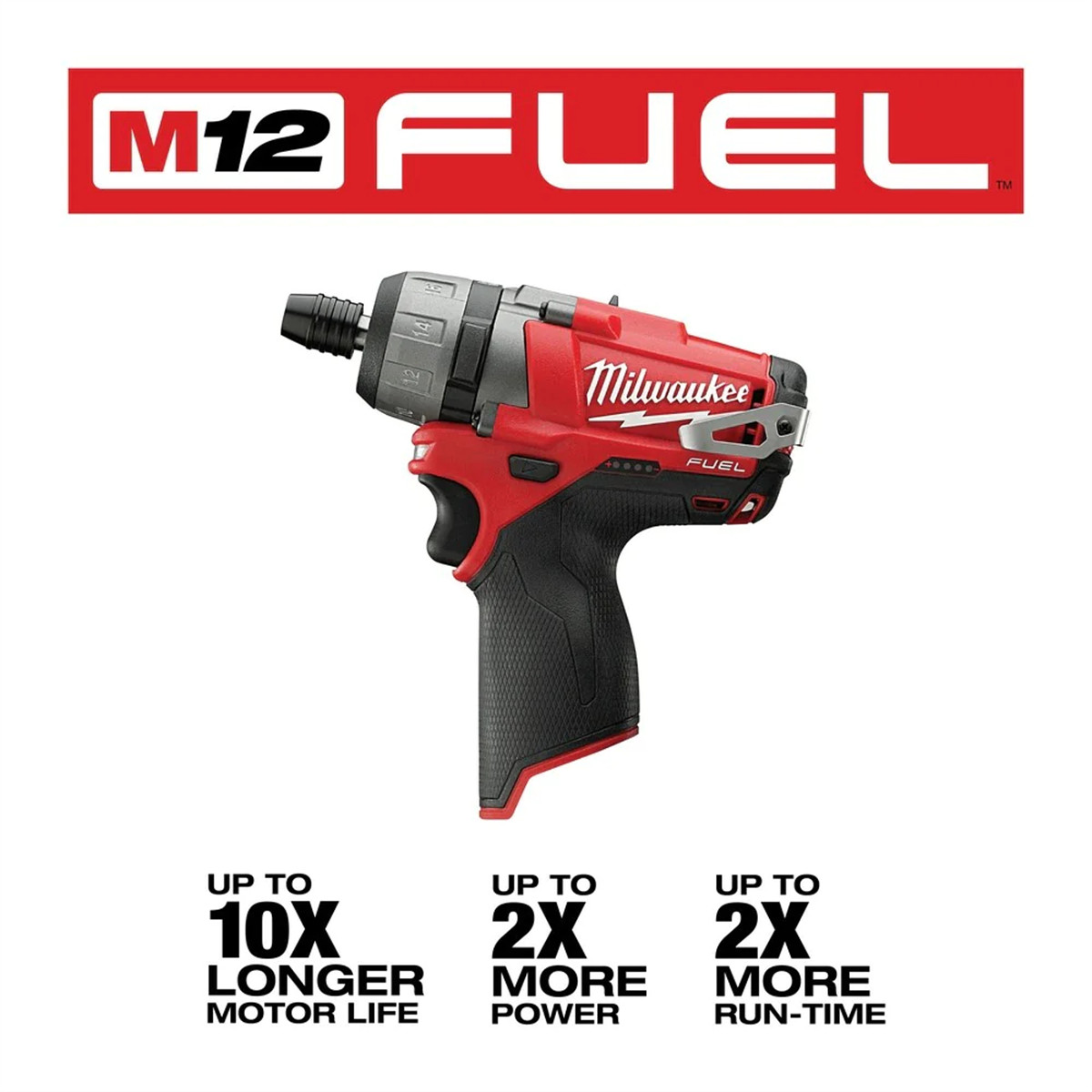 Milwaukee 2402-20 M12 FUEL 1/4″ Hex Two-Speed Brushless Screwdriver