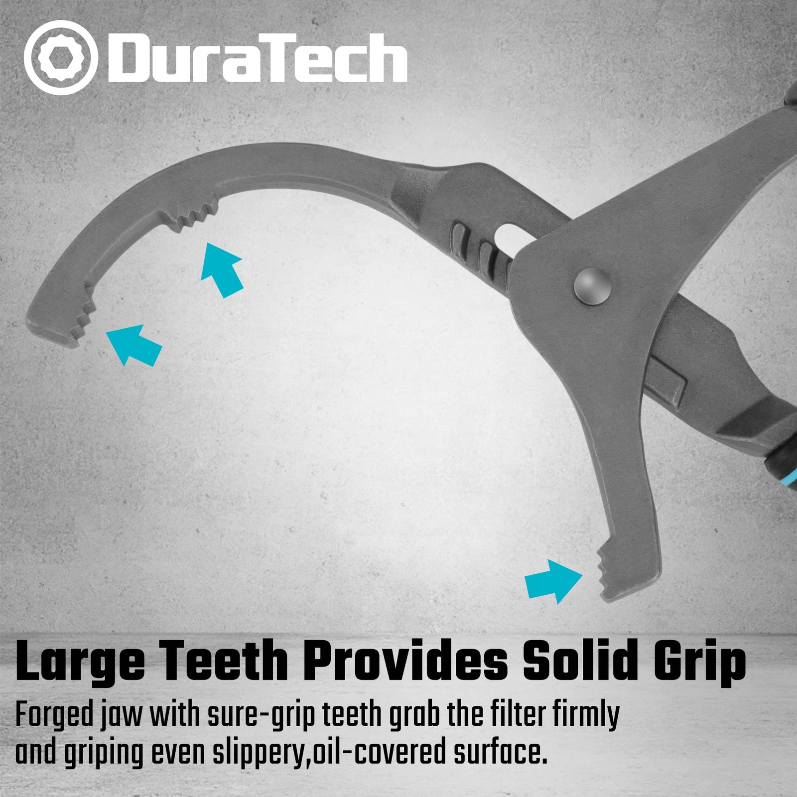 DURATECH Oil Filter Wrench Set, 9″ & 12″ Removal Tools, Black