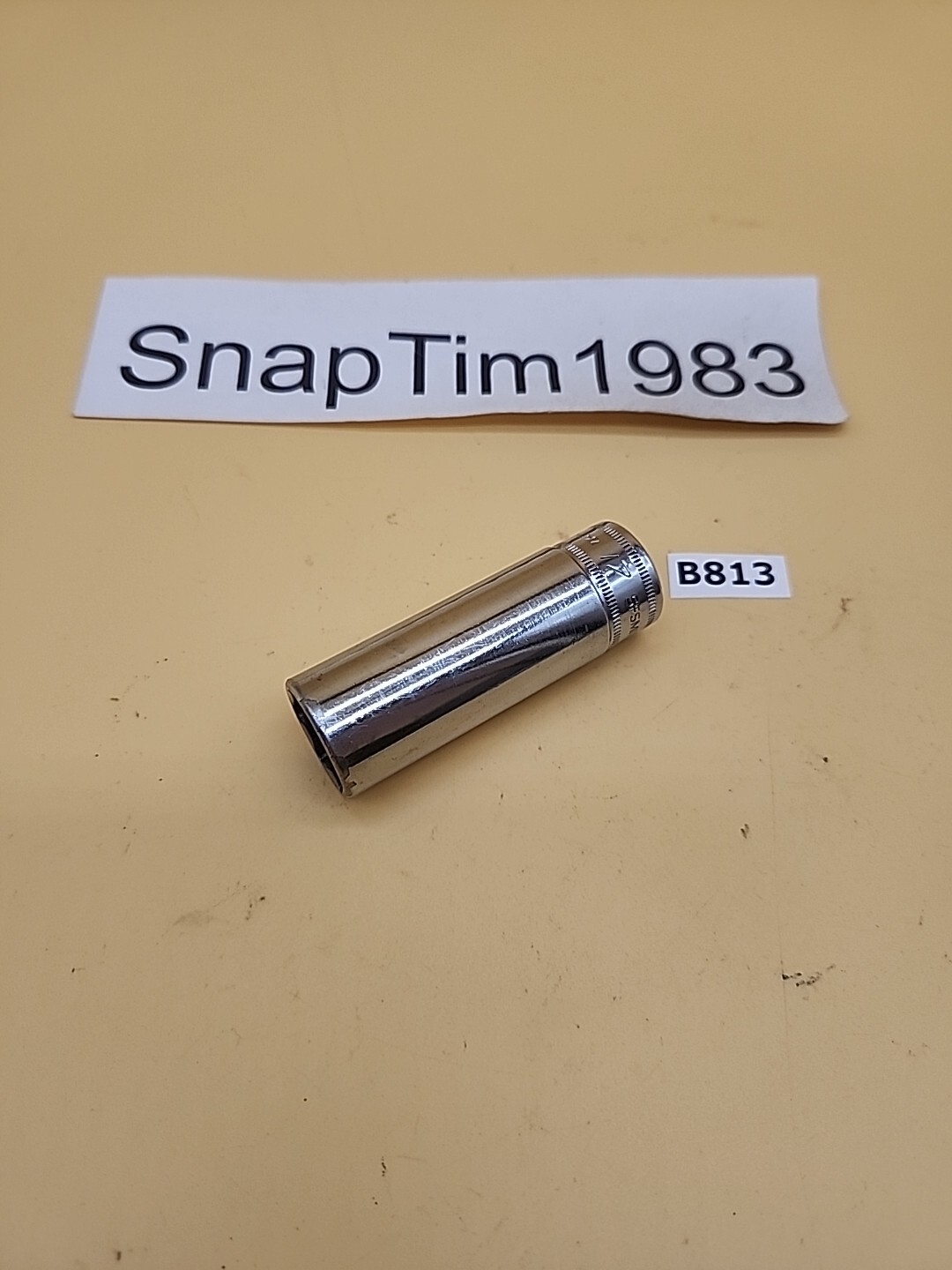 Snap-on Tools Vintage 17mm Deep Socket 3/8″ Drive 6 Point SFSM17 USA