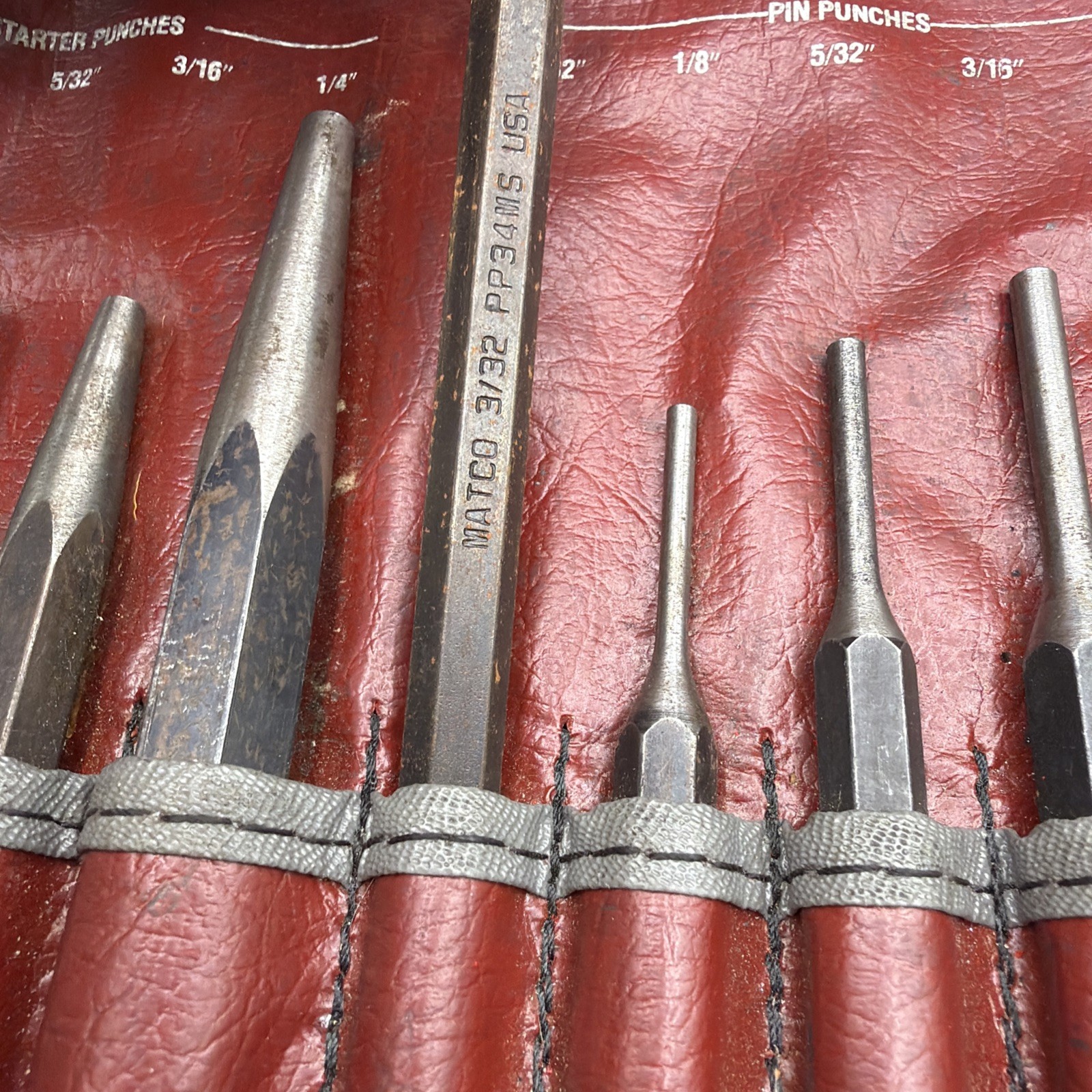 Matco Tools Punch Chisel Set 17-Piece Kit With Storage Pouch SPL17K