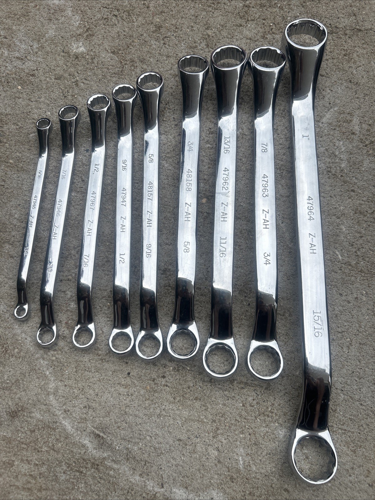 Craftsman 9 Piece Deep Offset Box End Wrench Set Sae From 1/4 To 1”