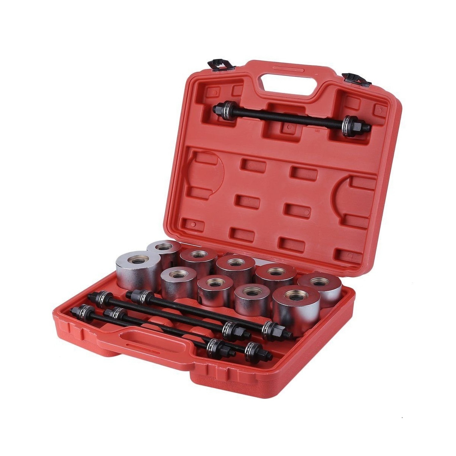 WINTOOLS 27 Pcs Universal Press & Pull Sleeve Kit Bush Bearing Removal Insert…