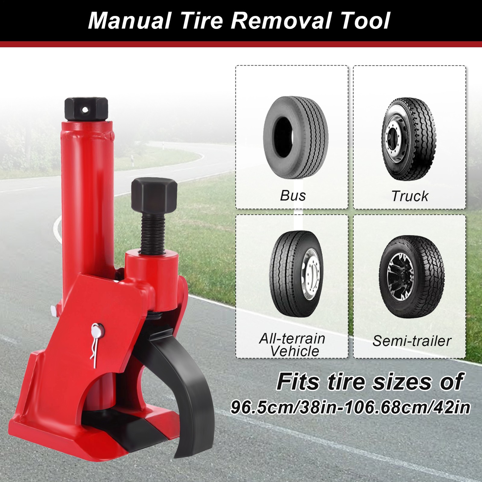 Tractor Manual Tire Bead Breaker Leverage Tool Fit Lawnmower ATV Tires