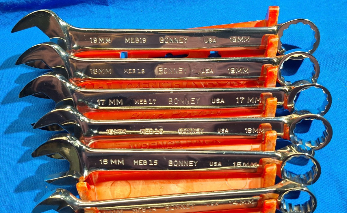 Bonney -80759 13 piece short Metric Combination wrench set full polish 7mm-19mm