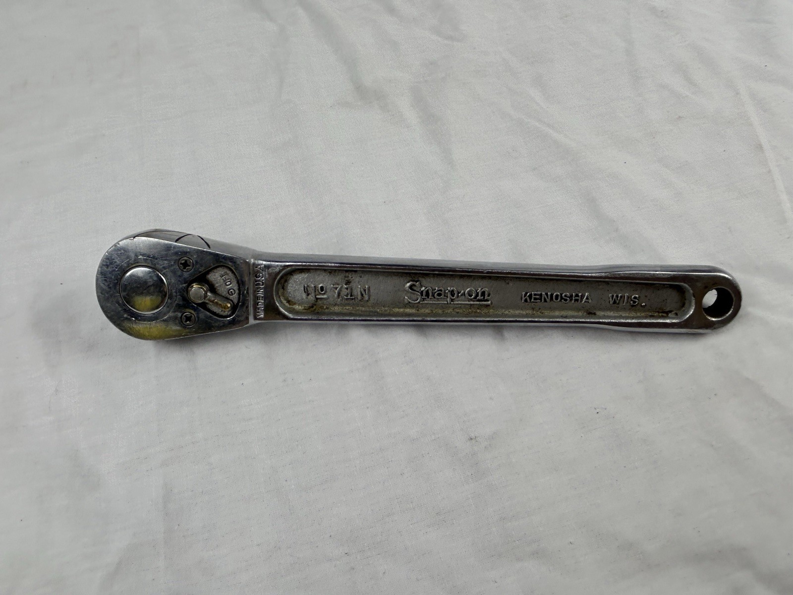 SNAP-ON RARE US GOV’T 1945 G RATCHET NO. 71 N 1/2″ DRIVE SNAP ON