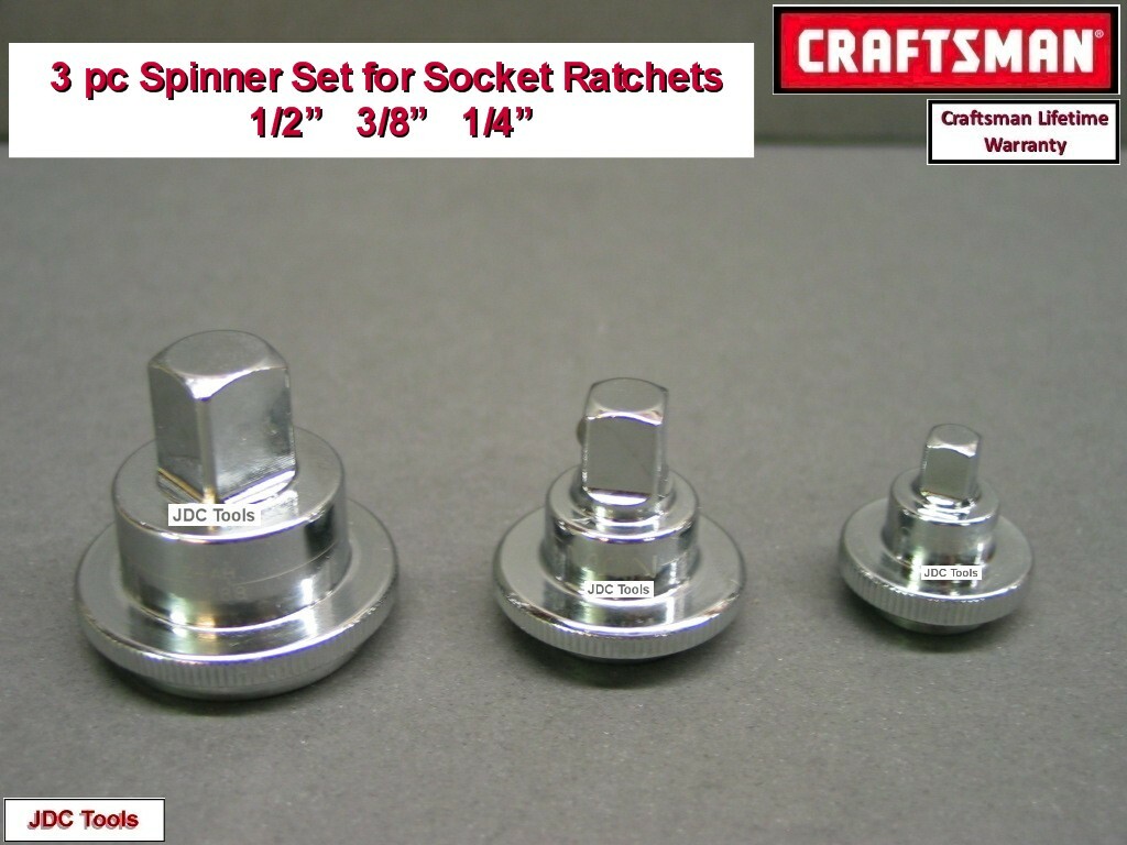 Craftsman Ratchet Spinner Disks Set 1/4″ 3/8″ 1/2″
