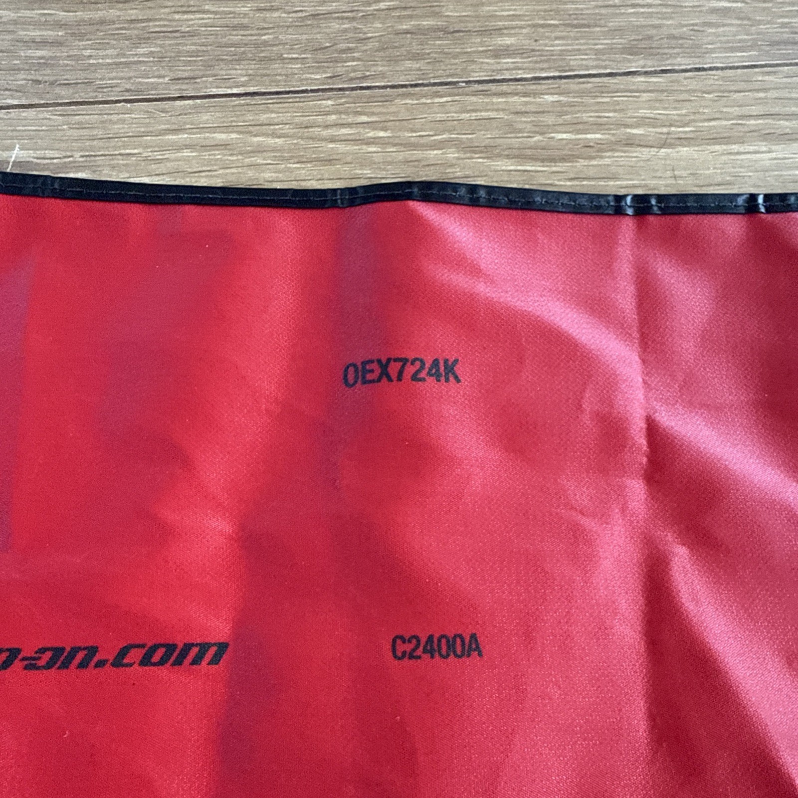Snap-on Canvas Tool Roll Pouch OEX724K Red LARGE