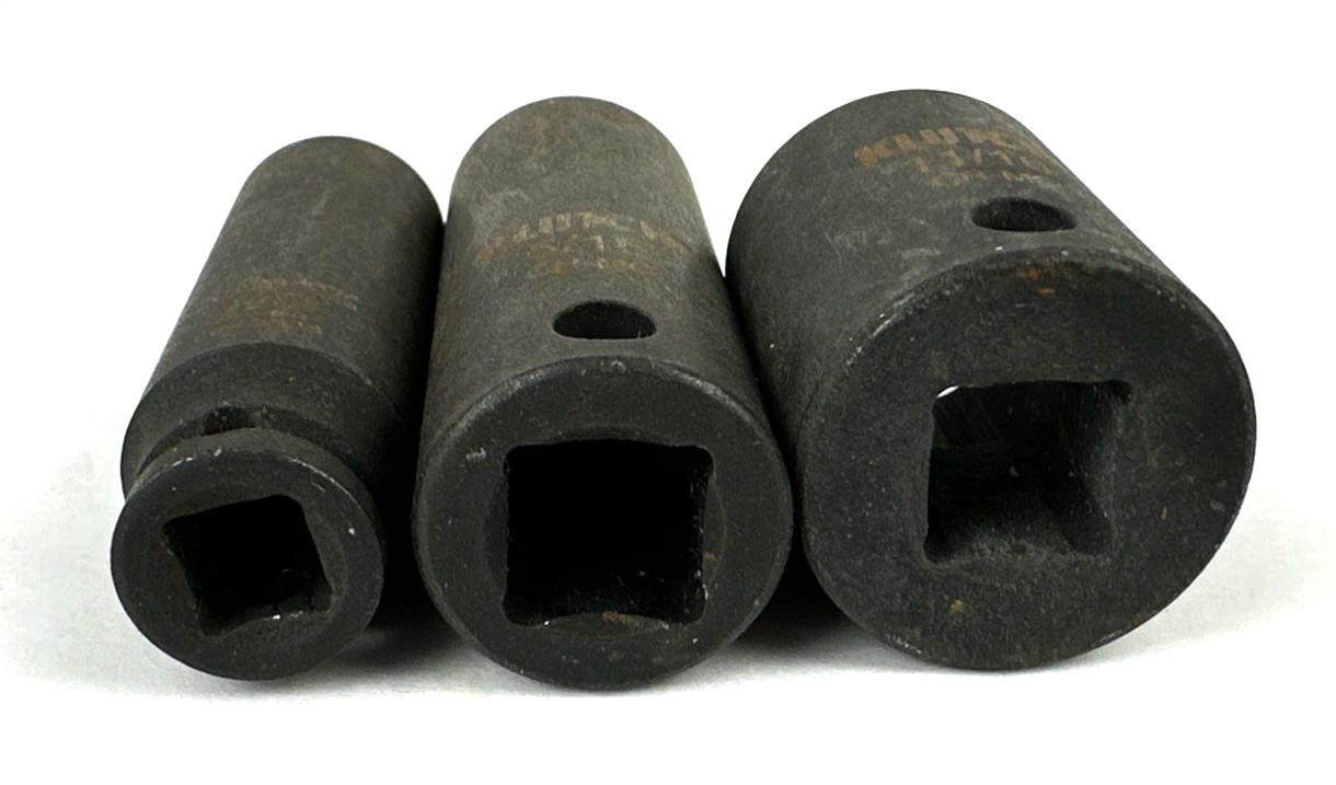 Vintage Klutch Impact Sockets, Chrome Molybdenum + 1 Expert by Mac, Free Ship