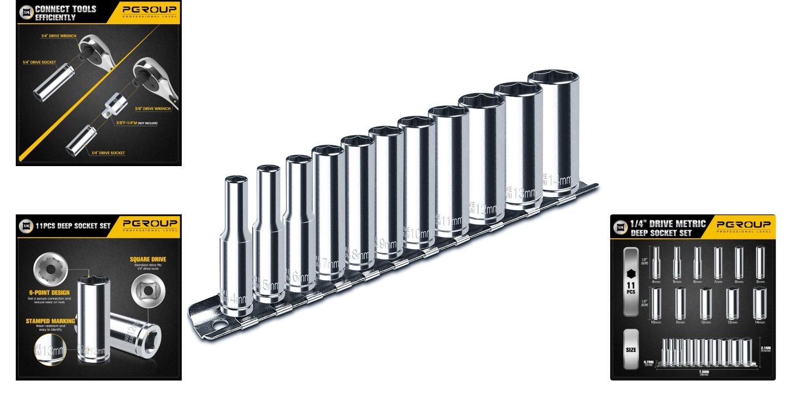11-Piece 1/4