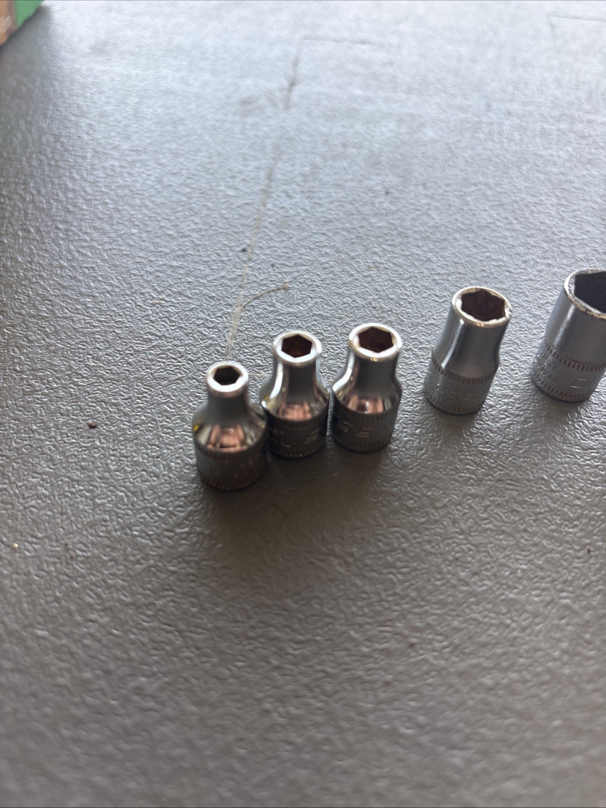 Snap On 1/4” Dr Metric Shallow Socket Set Lot 4 5 5.5 7 10 12 13 14 15mm
