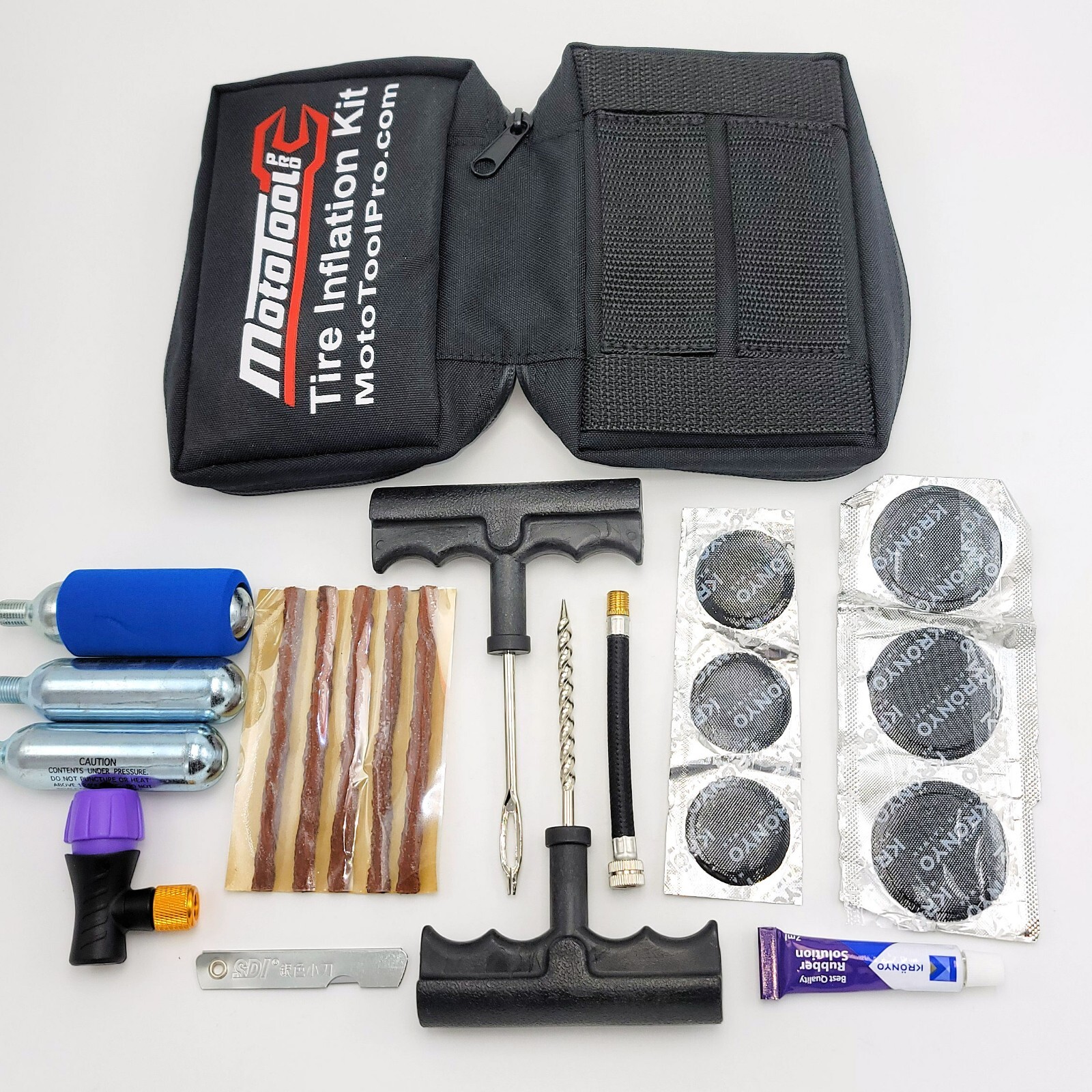 Tire Puncture Repair Inflation Tool Kit Motorcycle Tire Iron Set 3 each ATV UTV