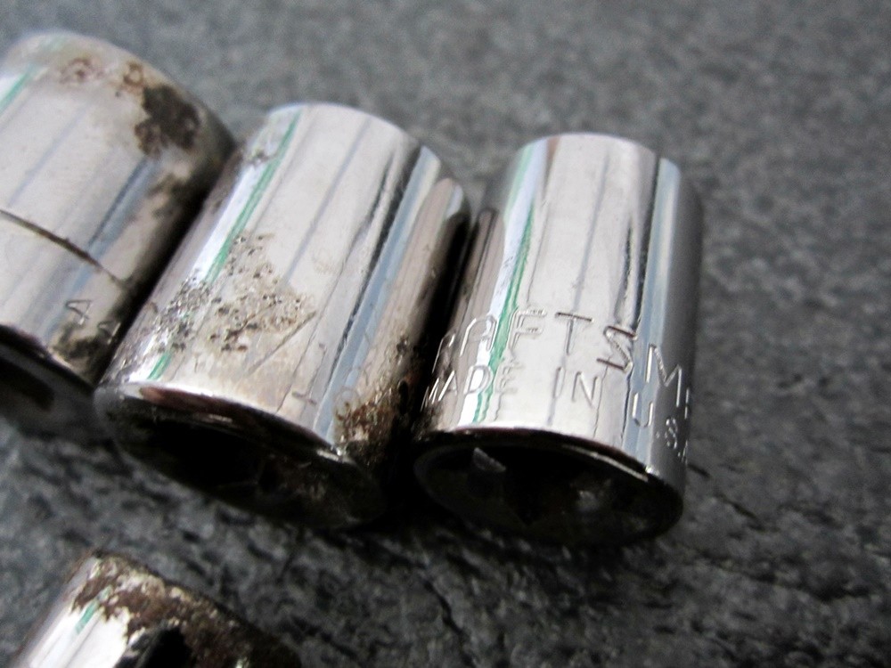 Vintage Craftsman 3/8″ Drive SAE 8pt Socket Set 8 Point Made in USA