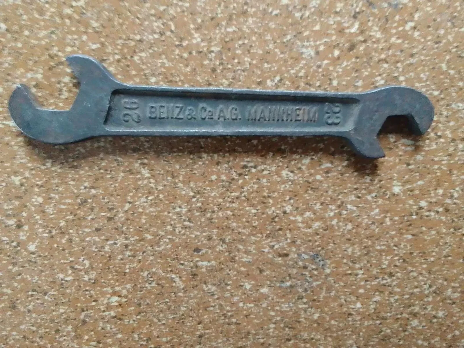 Mercedes Prewar Open End Wrench 1886-1926 Benz & Co. A.G. Mannheim 23-26mm