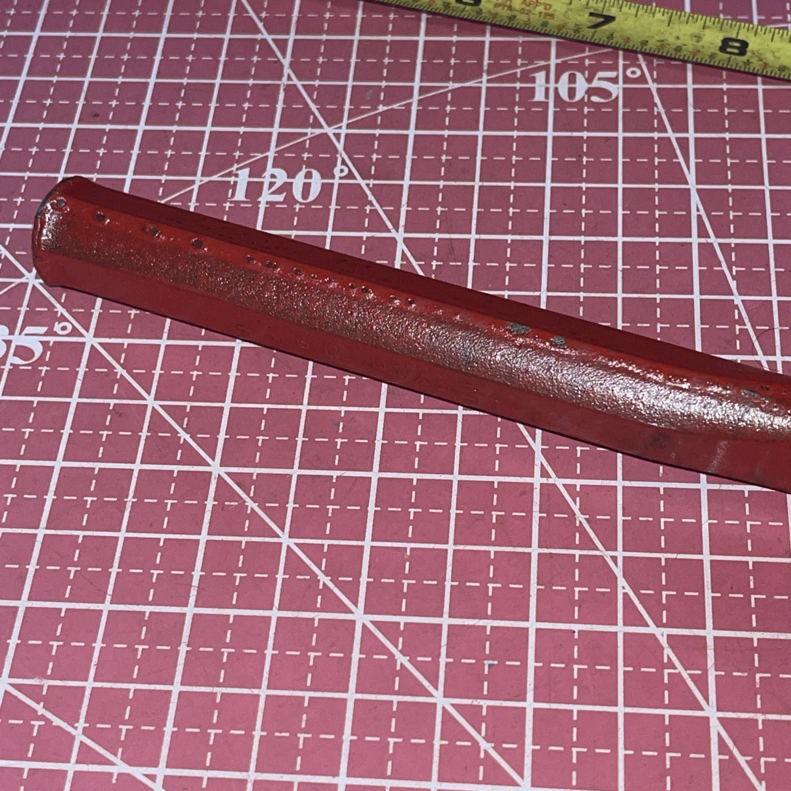 RYAN USA 3/4 In Tip Chisel 7 In Long Vintage Cold Steel Painted Red