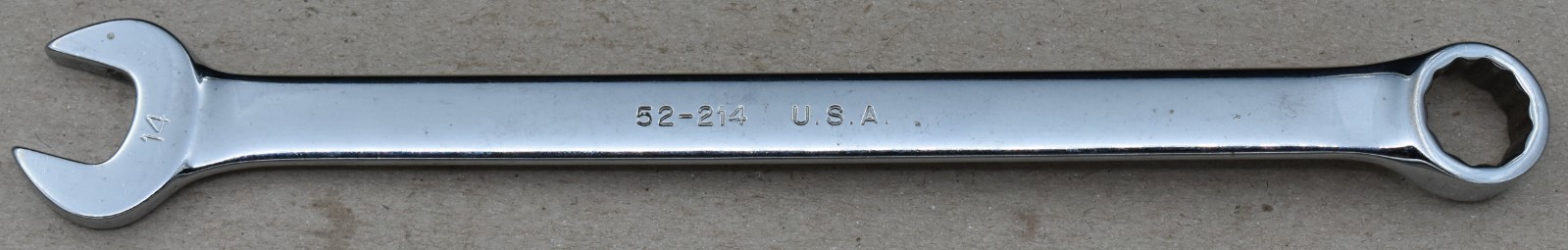 ARMSTRONG TOOLS 52-214, 14MM METRIC, 12-POINT, OPEN/BOX END COMBINATION WRENCH
