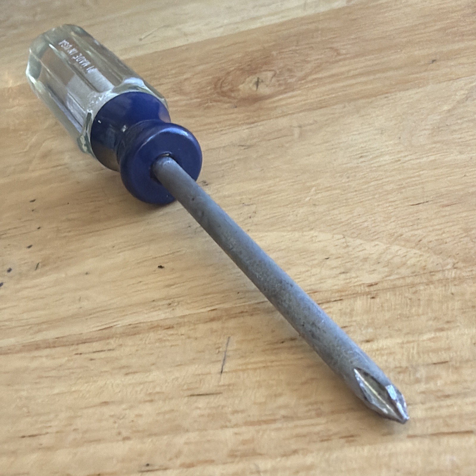 Craftsman Tools No. 1 P1 Phillips Screwdriver Blue Clear Handle T PR 41294 USA