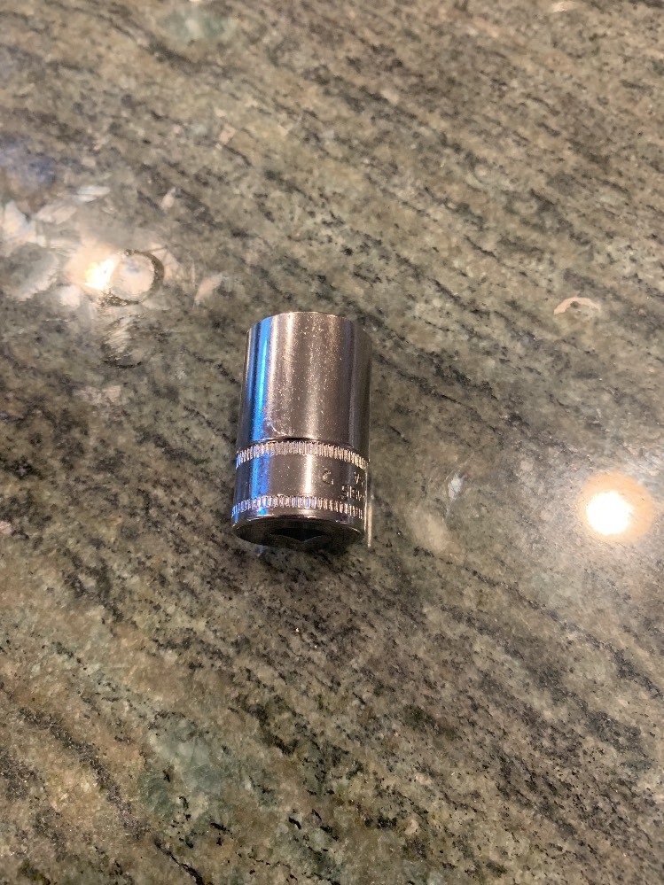 Snap-on tmms15 15mm 1/4″ drive metric semi deep 6 point socket