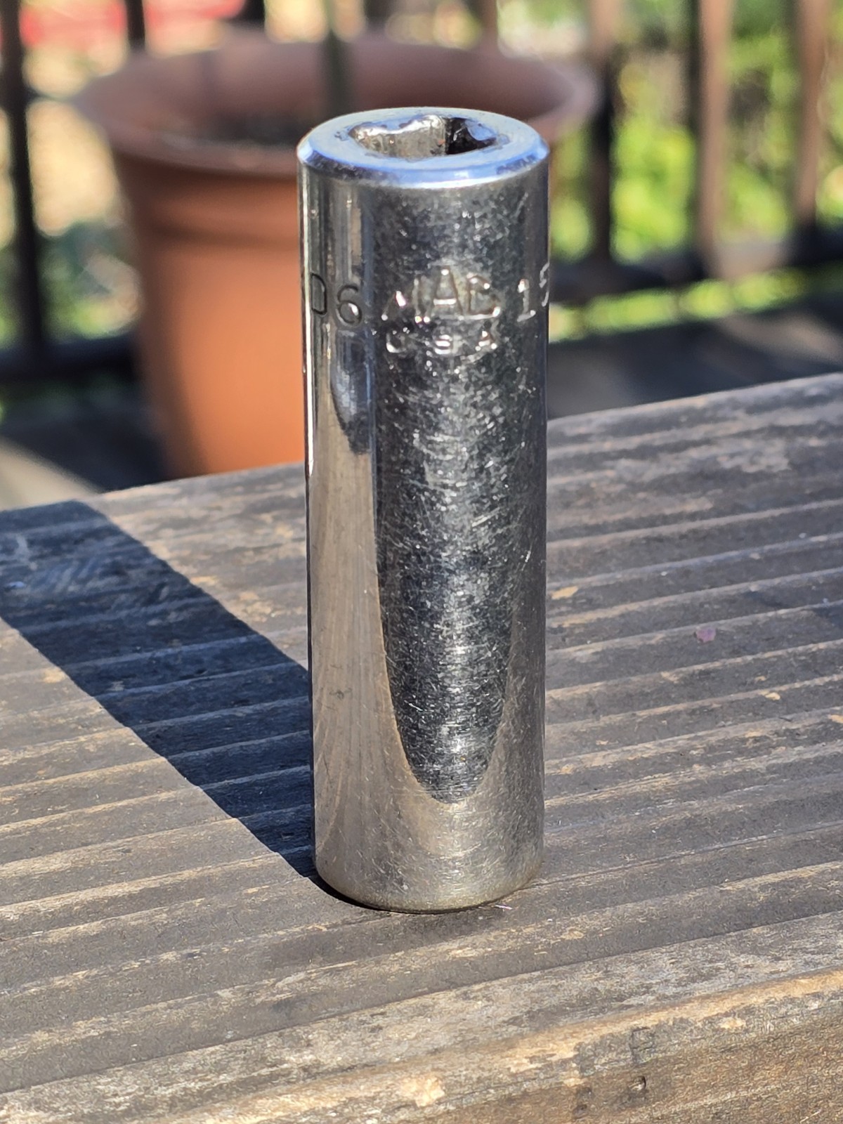 Mac Tools XD6 15mm Deep Chrome Socket 3/8” Drive 6 Point No Knurling