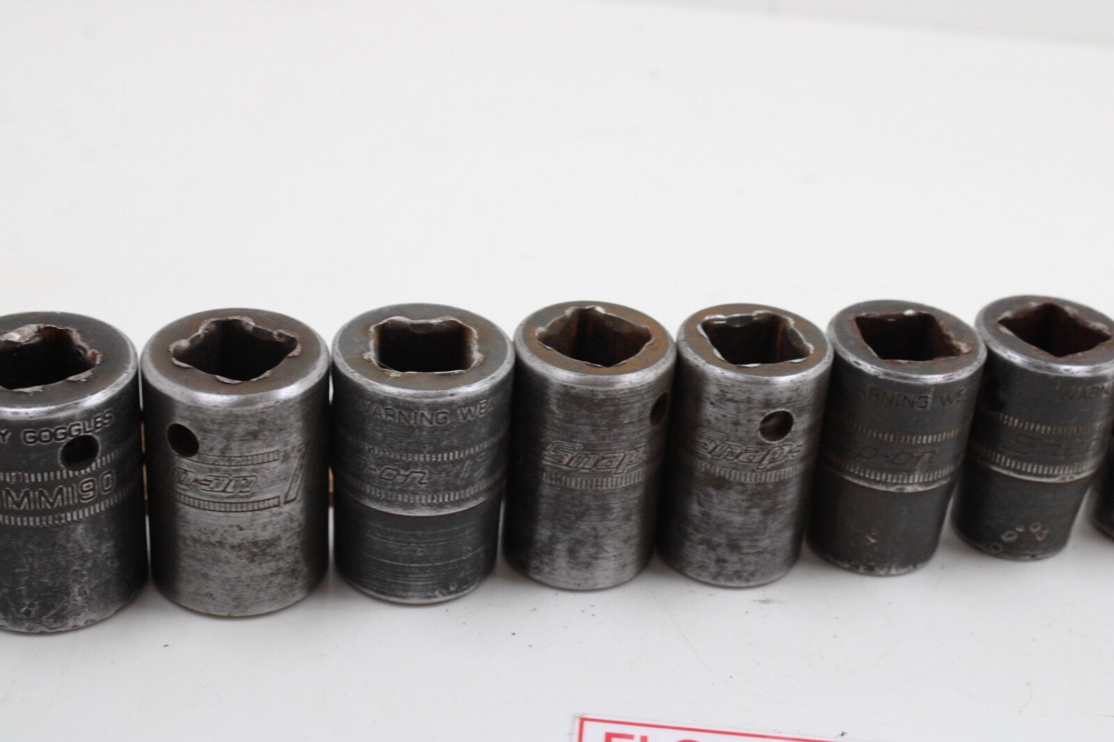 Snap-On IMM100-IMM210 1/2″ Drive 6 Point Metric Black Oxide Impact Socket Set US