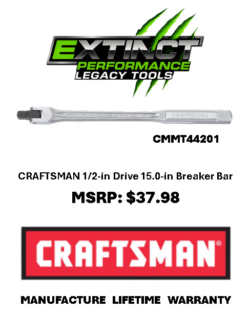 CRAFTSMAN 1/2-in Drive 15.0-in Breaker Bar (CMMT44201)