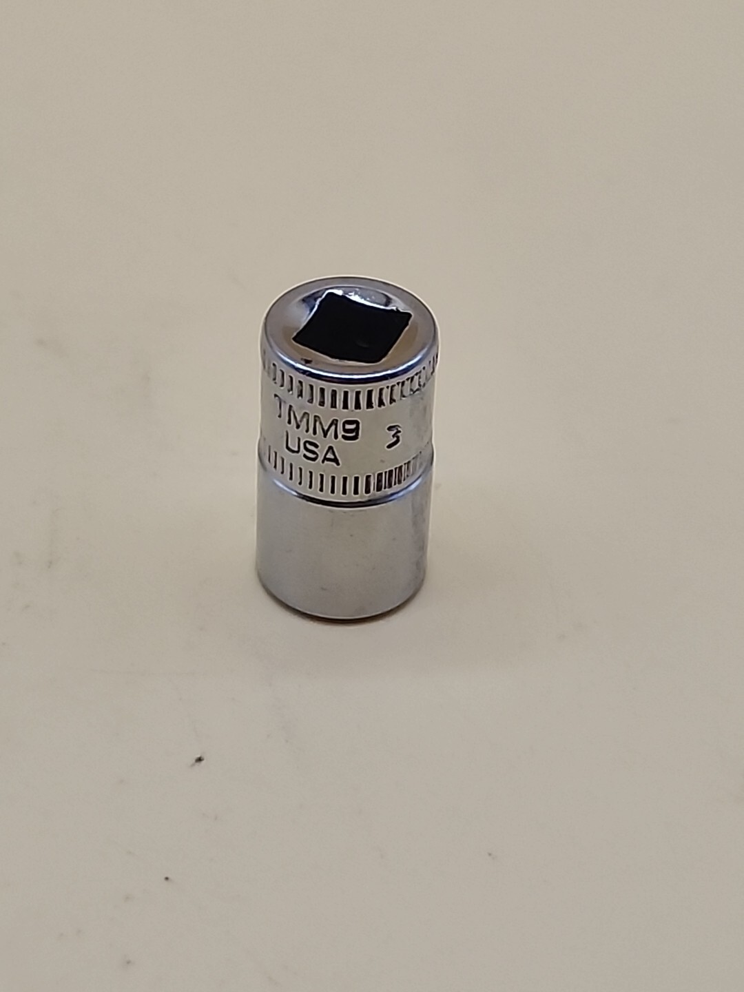 Snap-on Tools TMM9 1/4 Inch Drive 6 Point Chrome Shallow 9mm Metric Socket USA