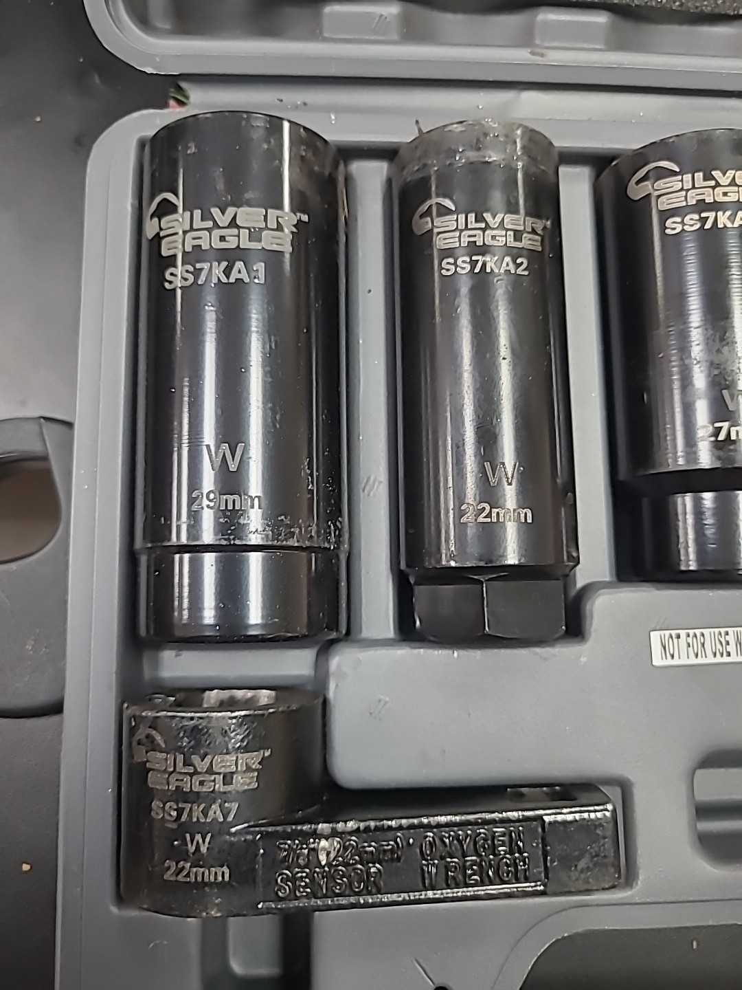 Matco Tools Silver Eagle 7 Piece Oxygen Sensor Socket Set SS7KA (Used)