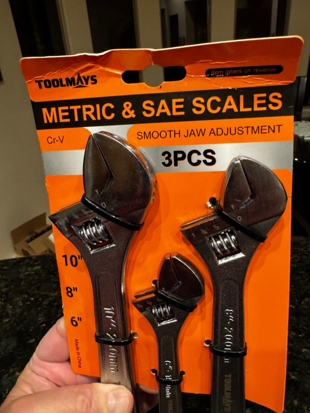 Adjustable Wrench Set Forged, 6″, 8″, 10″ aw capacity 1-3/8″