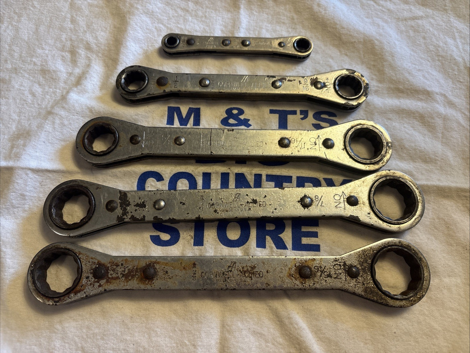 Cornwell Allied USA 5pc Standard SAE Ratcheting Wrench Set 1/4″ – 15/16″