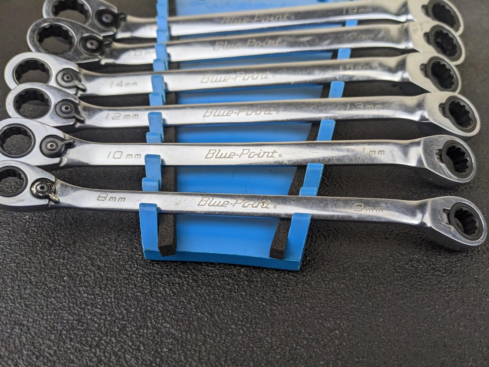 #bp430 Blue Point BXORM706 Reversible Offset 12Pt Ratcheting Wrench Set 8-19mm
