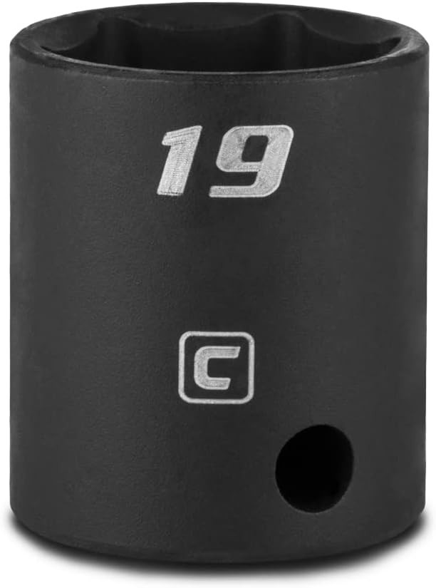 19 mm Impact Socket – 3/8 Drive, Manganese Phosphate Coated Excellence