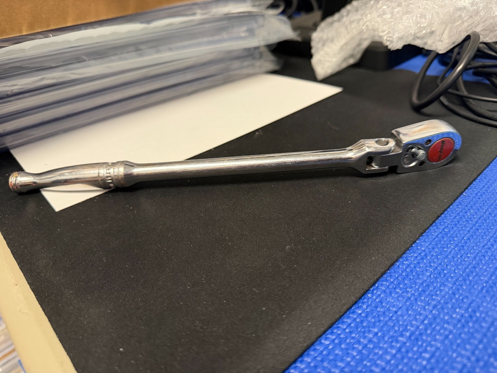 Snap On Tools F731 3/8″ Dr 11 in. Long Chrome Ratchet with Flex Head