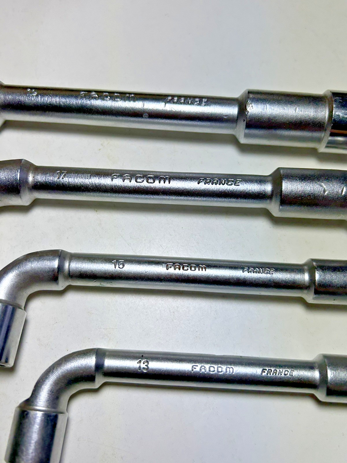 4x Facom No.76 / No.75 Open Ended Angle Wrench L Shape Made in France 13 – 19mm