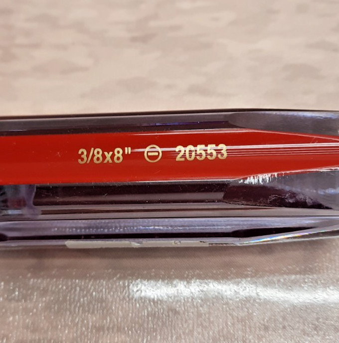 Ace Pro Series 3/8″x 8″ Slotted Screwdriver NOS