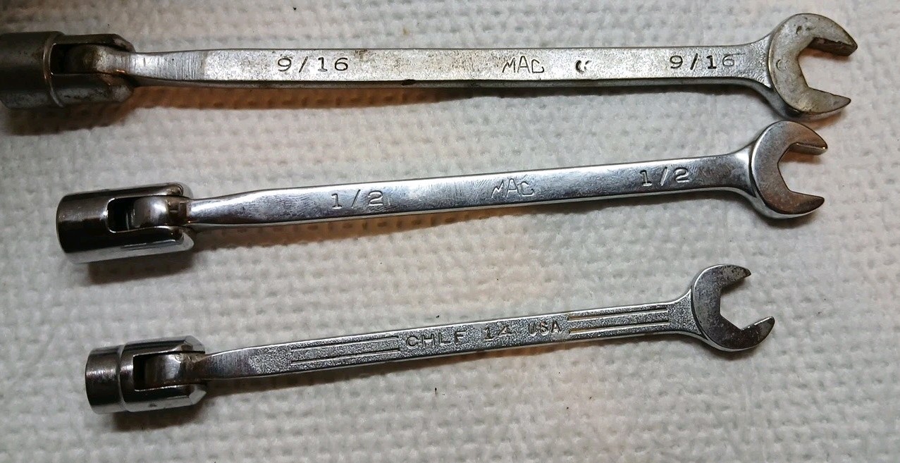 Mac 6Pc Combination Flex Head Socket End Wrench Set «1/4-9/16»