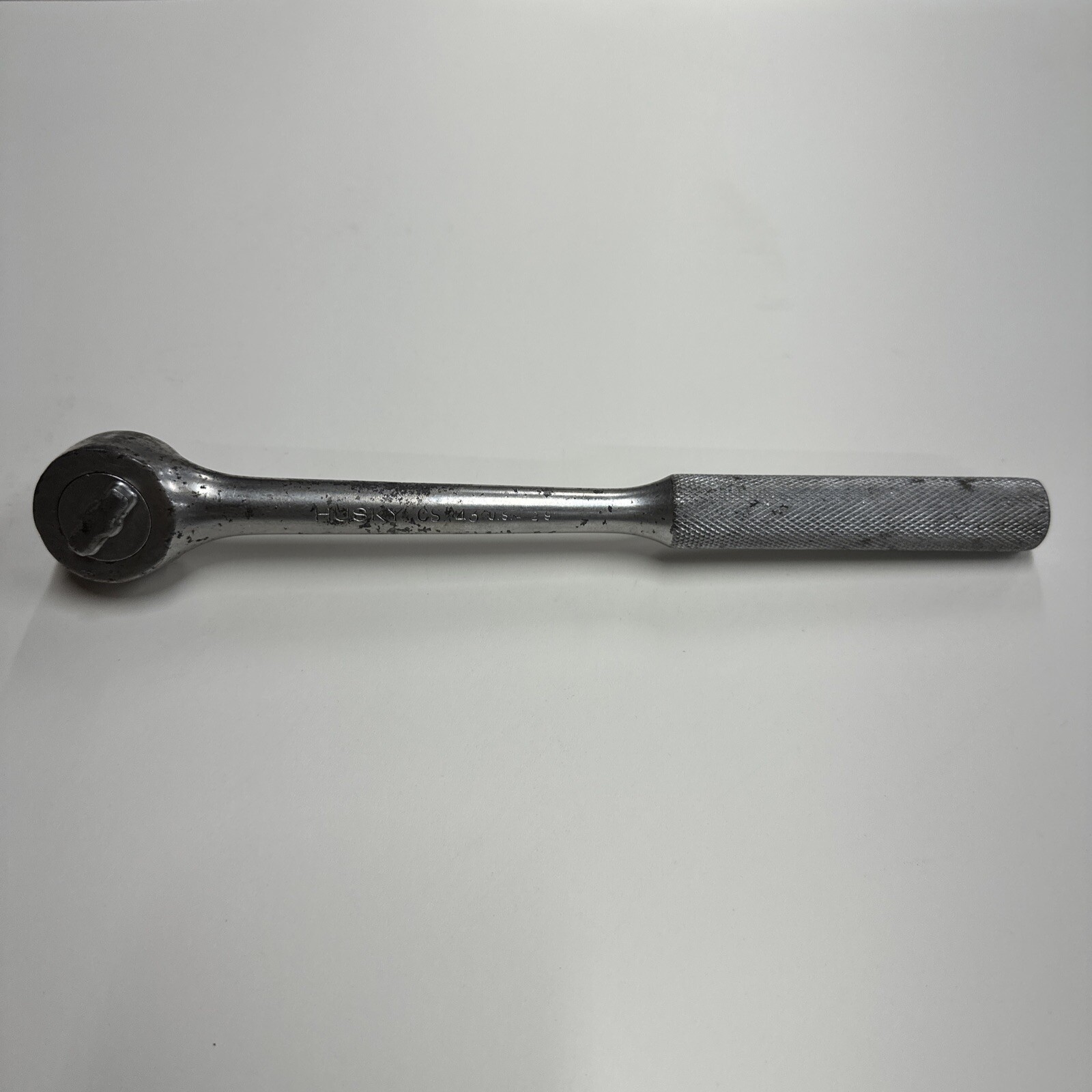 Vintage Husky CS-43 1/2″ Drive Ratchet Made in USA 10″ Long