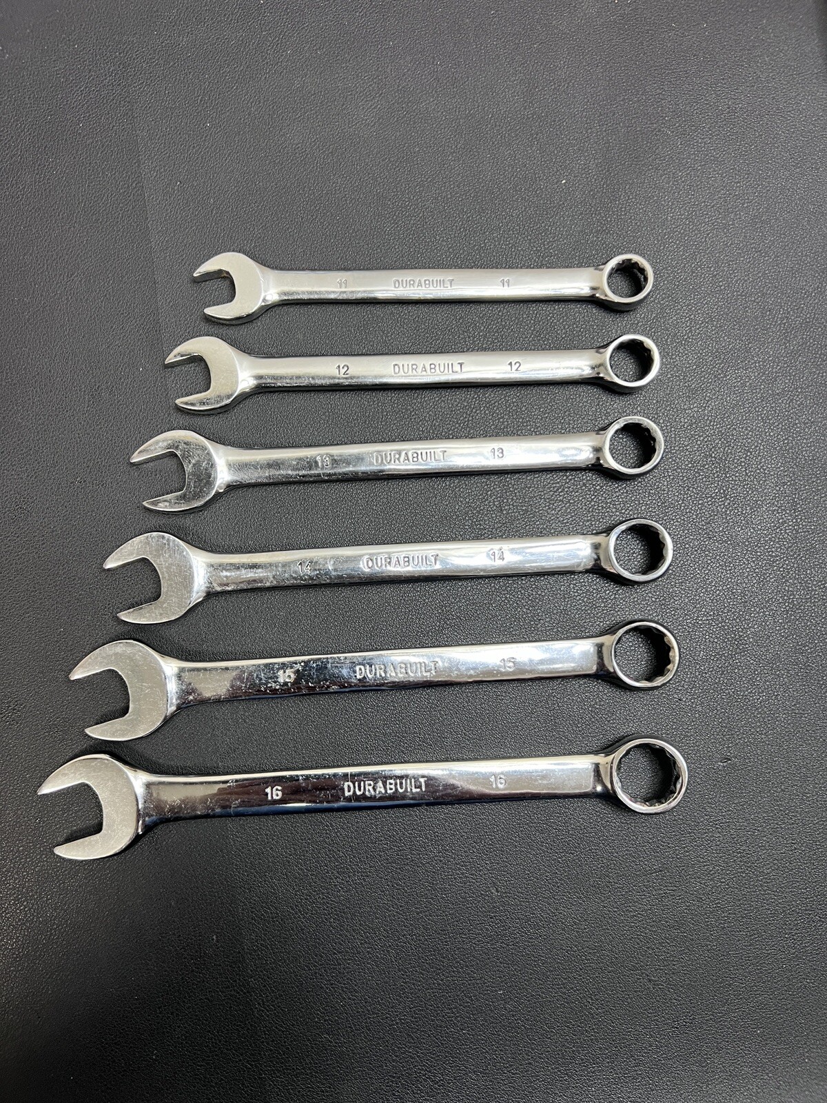 Durabuilt 6-Piece SAE METRIC Chrome Combination Wrench Set
