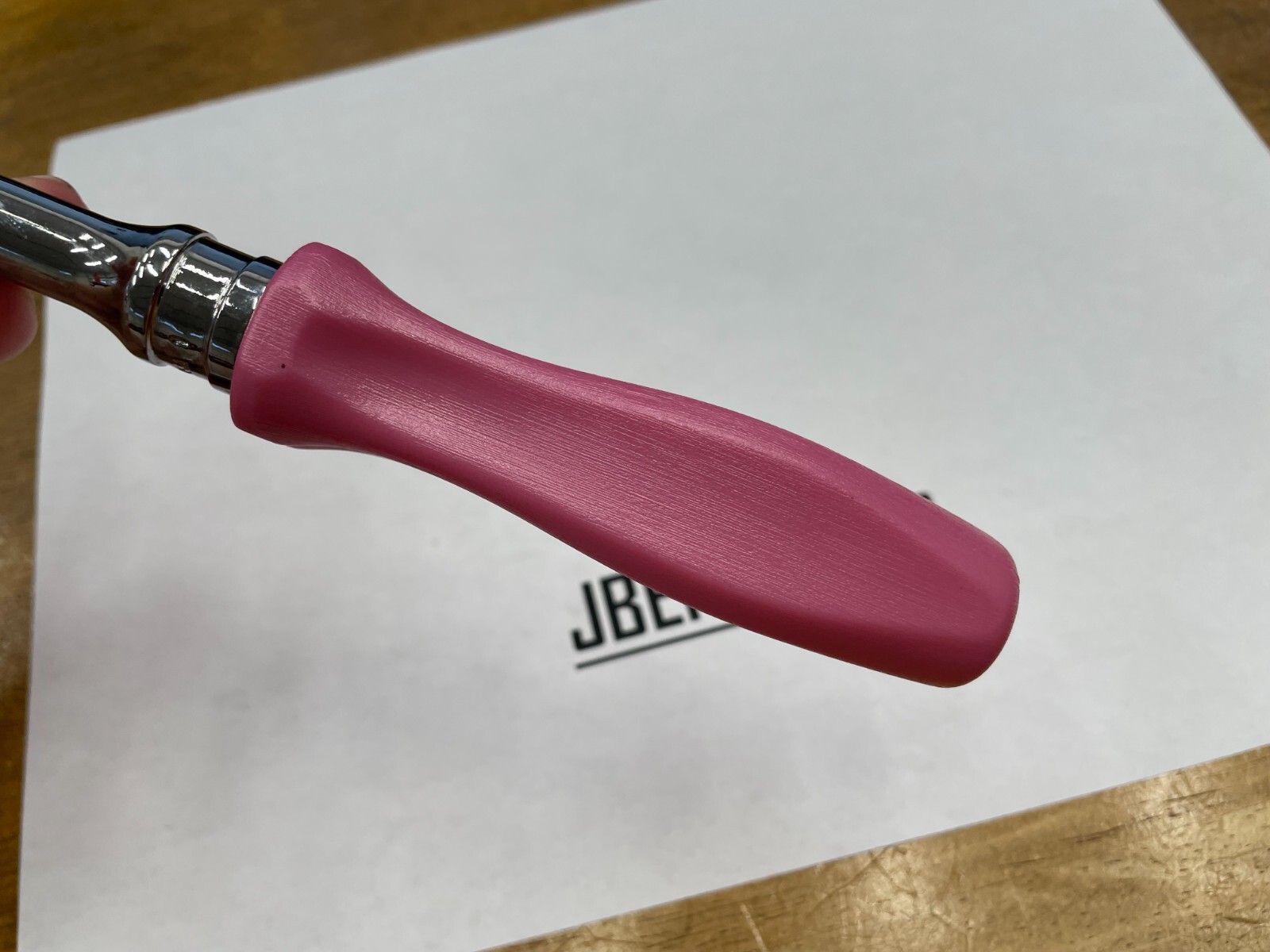 Snap-on Tools NEW PEARL PINK 3/8″ Drive Hard Grip Long Fixed Ratchet FHLD80PP