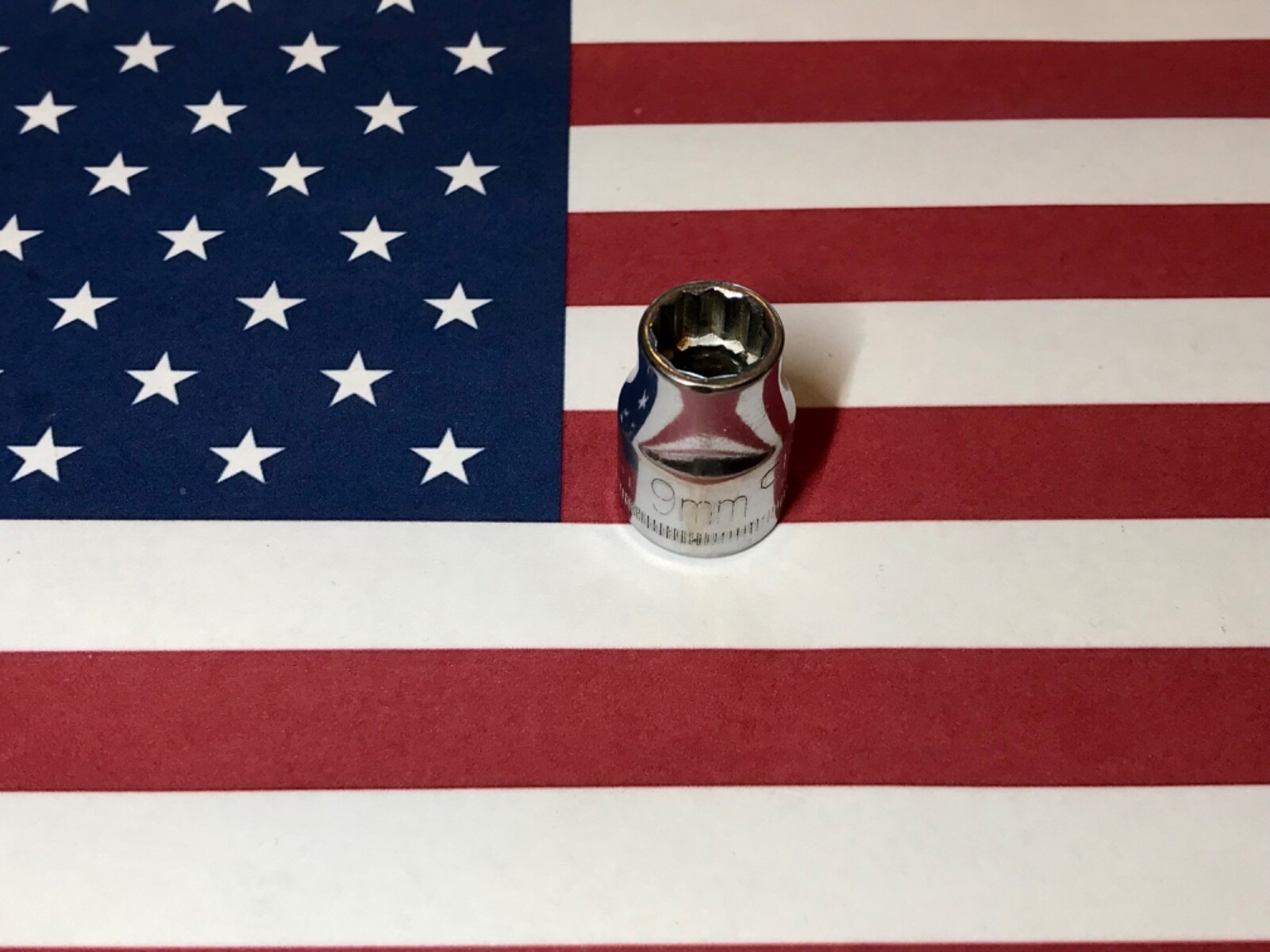 Vintage Craftsman Metric 9mm Socket, -G-, 3/8 Drive, 12 Point, 44301 USA 🇺🇸