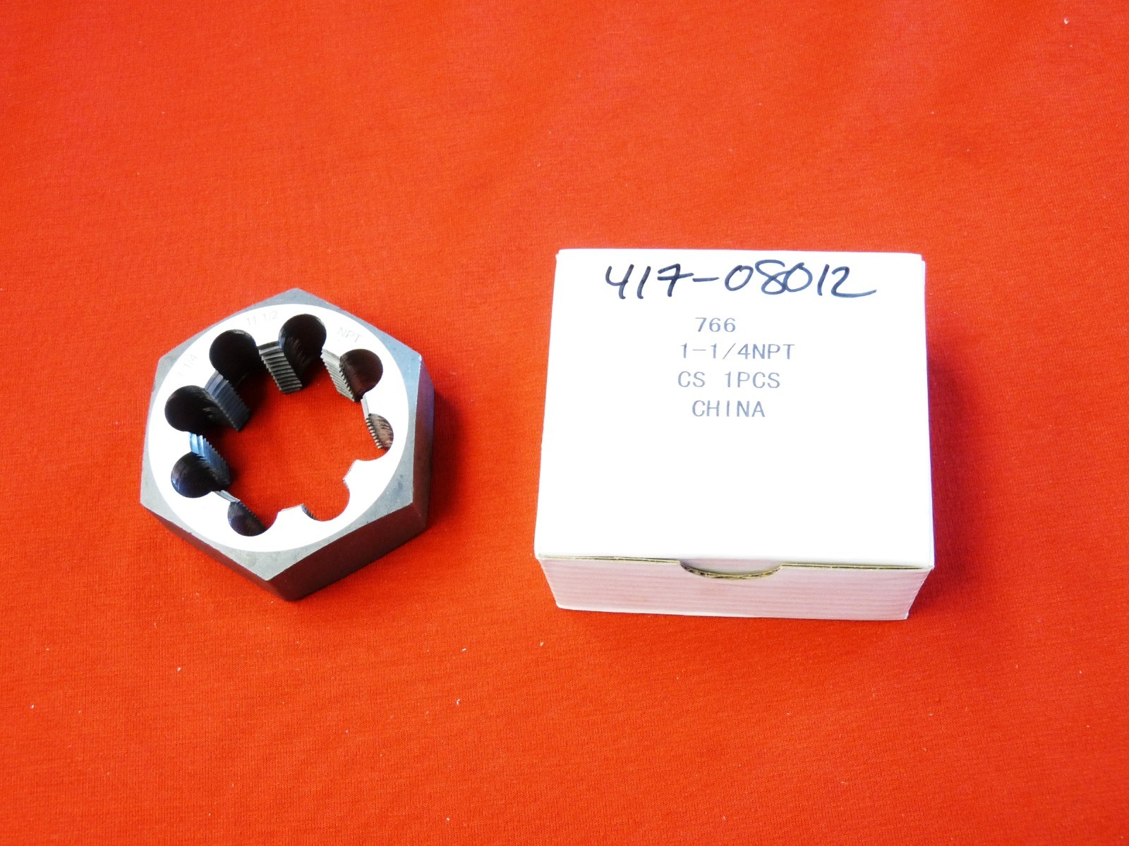 1-1/4″ 11-1/2 NPT X 2.5″ Hex Pipe Die Nut NPT Rethread CS A1 417-08012