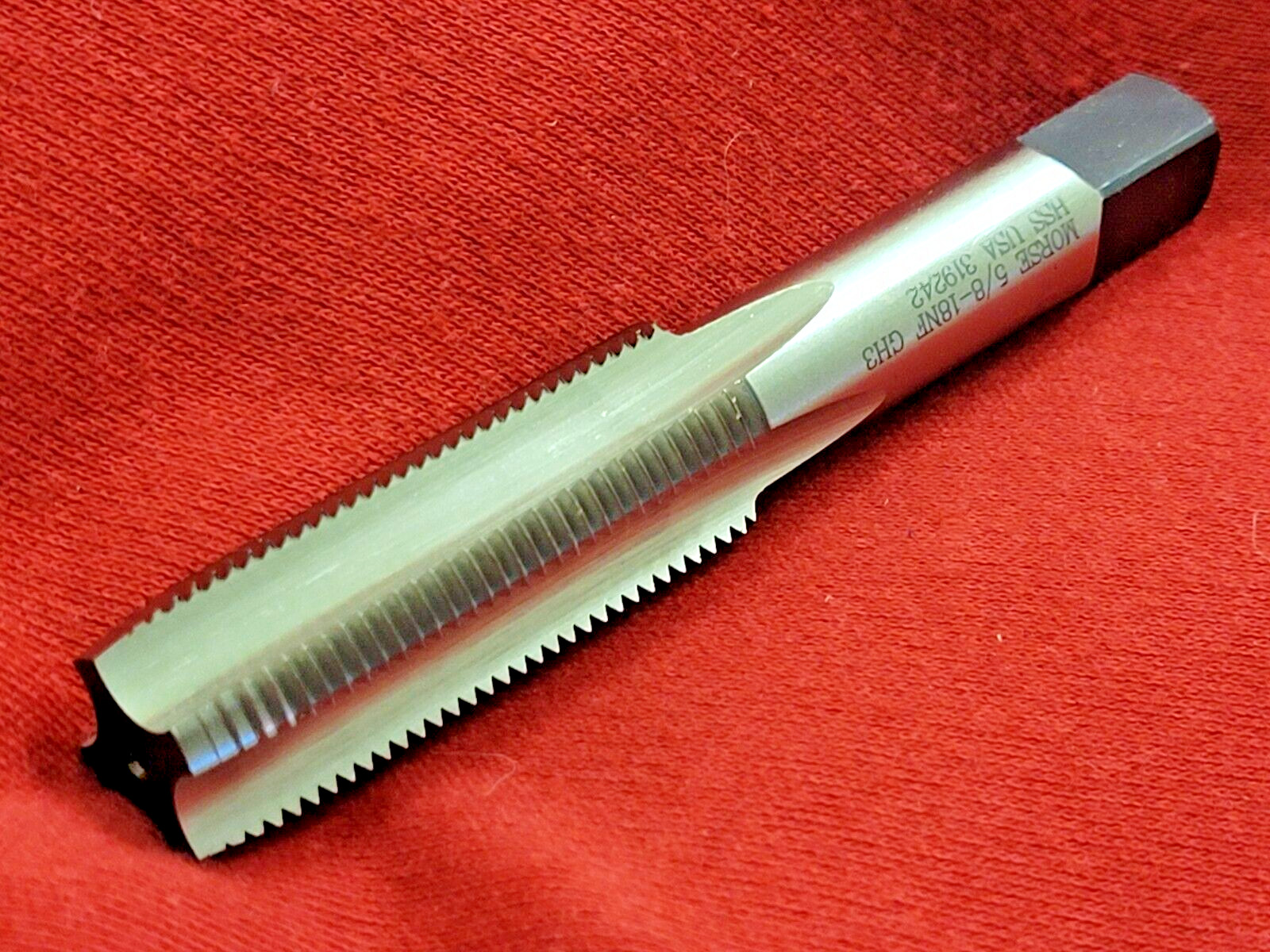 5/8-18 NF Plug Tap HSS 4FL GH3 Morse MT3732464 Hand Tap USA