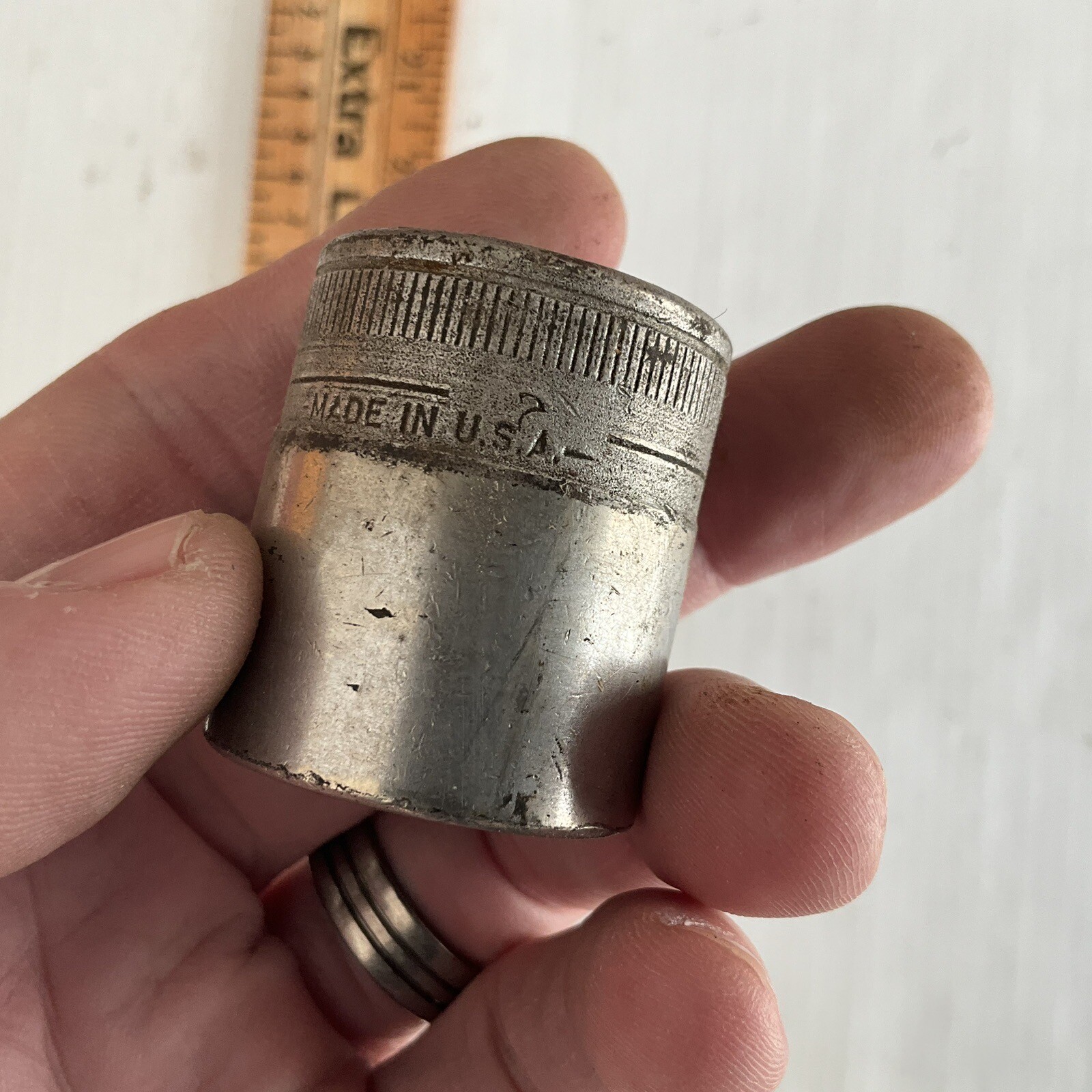 Snap On 1″ Shallow Socket 1/2″ Drive 6 Point Model TW-320 1/2 USA