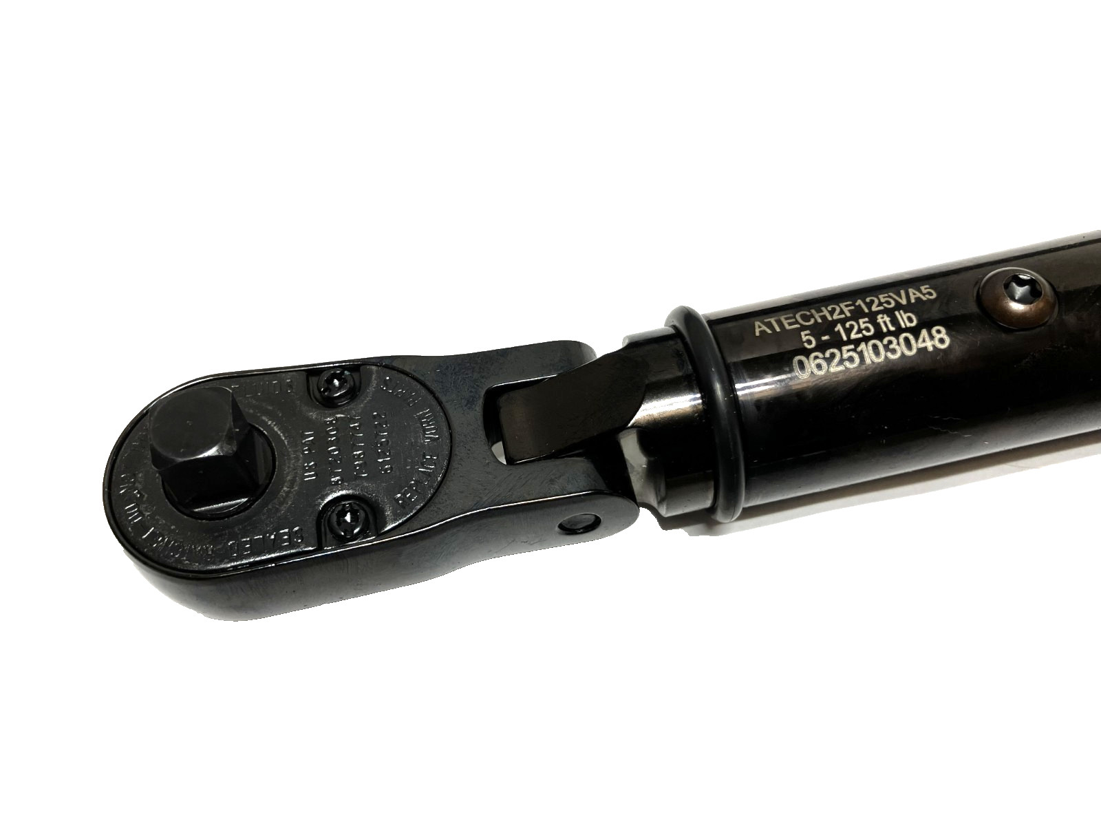 New Snap-on™ 3/8″ dr Flex Head 5 – 125 ft lb Digital Torque Wrench ATECH2F125VA5