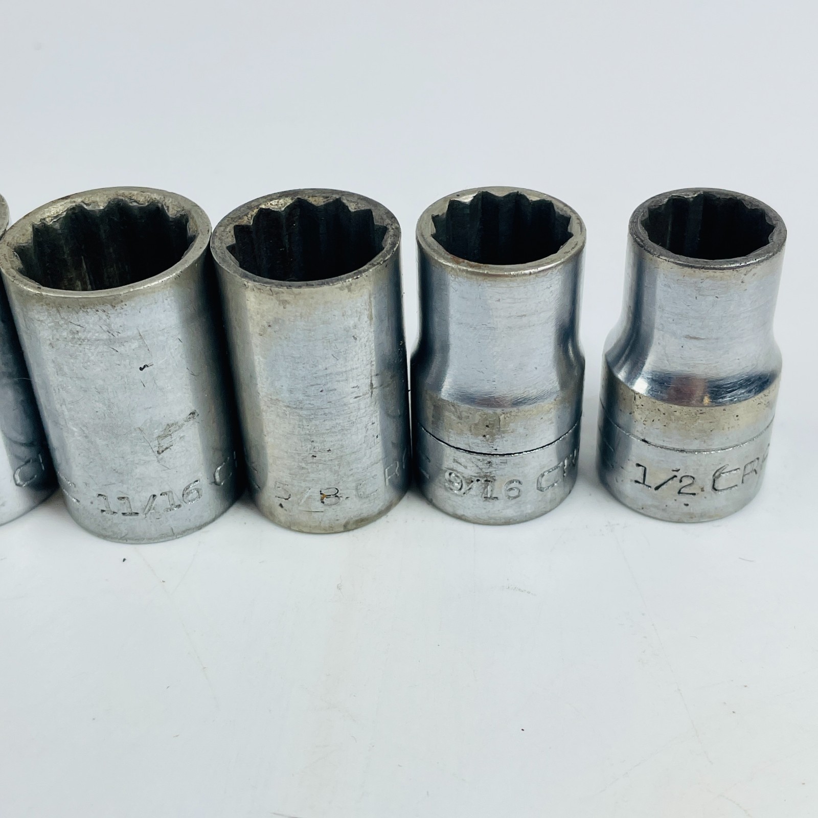 VTG Craftsman V Series 1/2″ Drive Socket Set 10Pc SAE 12 Pt 1/2″ to 1″ w Ratchet