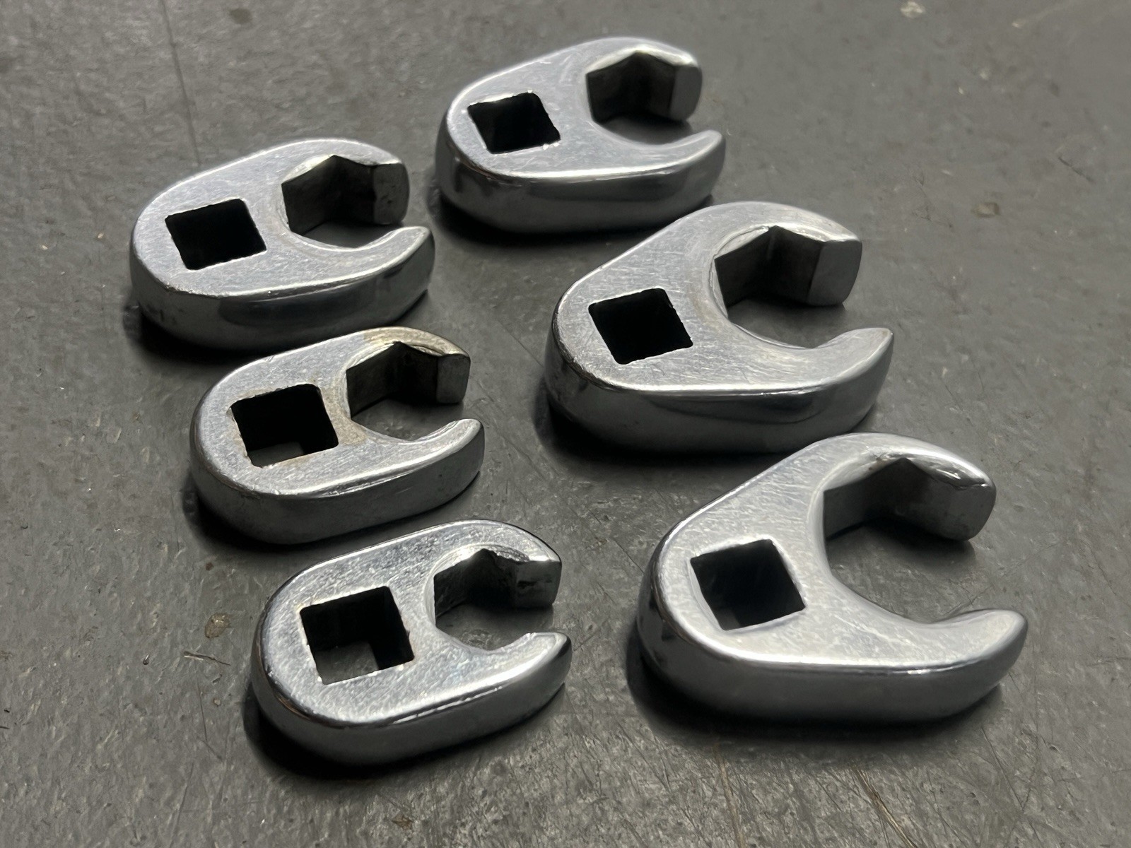 6 Piece SNAP ON Tools SAE 3/8″ Drive Crowsfoot Wrench Set FRX140-FRX240