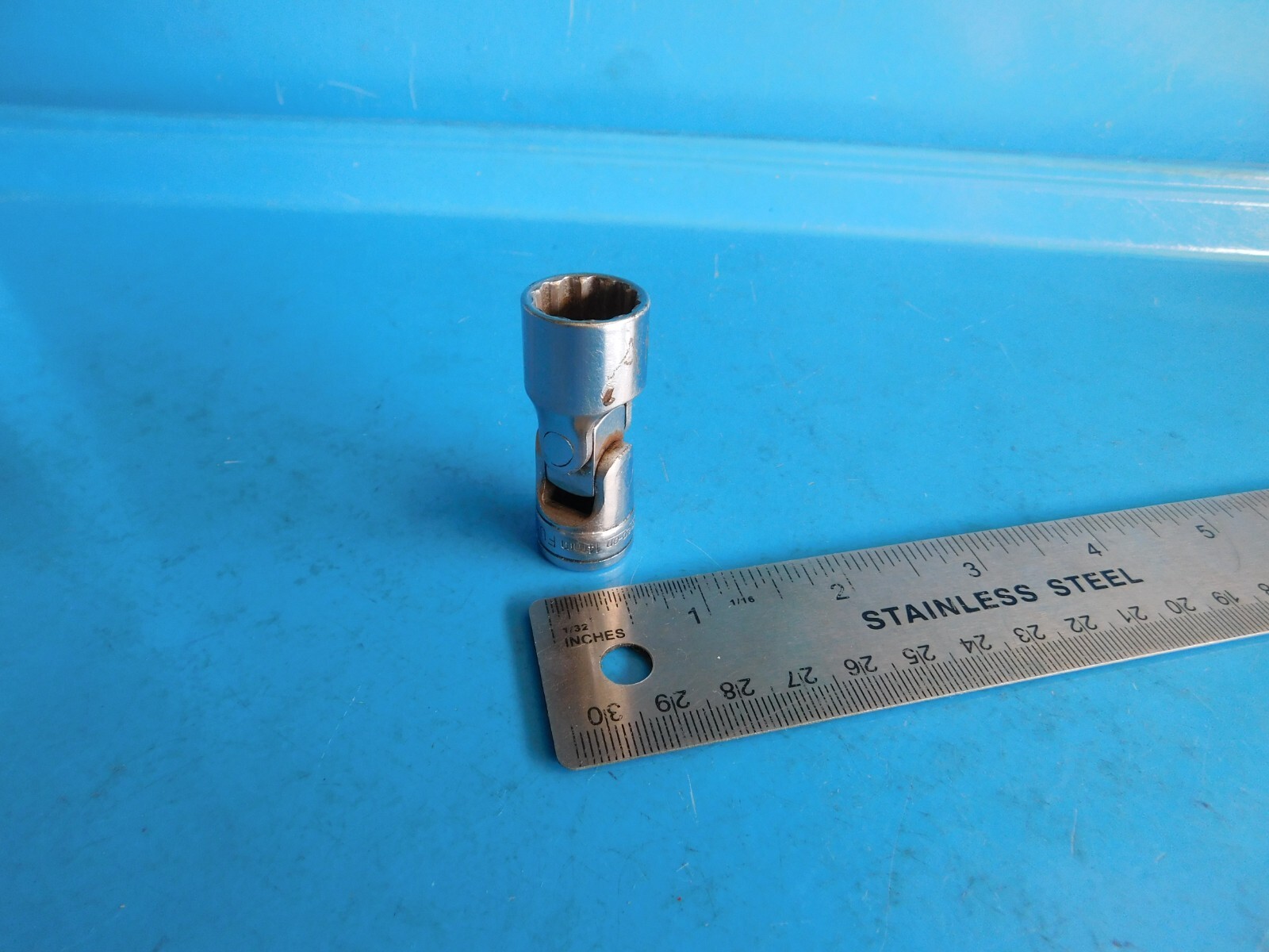 USED ,SNAP ON TOOLS «14 MM» 3/8 IN. DR. UNIVERSAL 12 PT. SOCKET, PART #FU14M