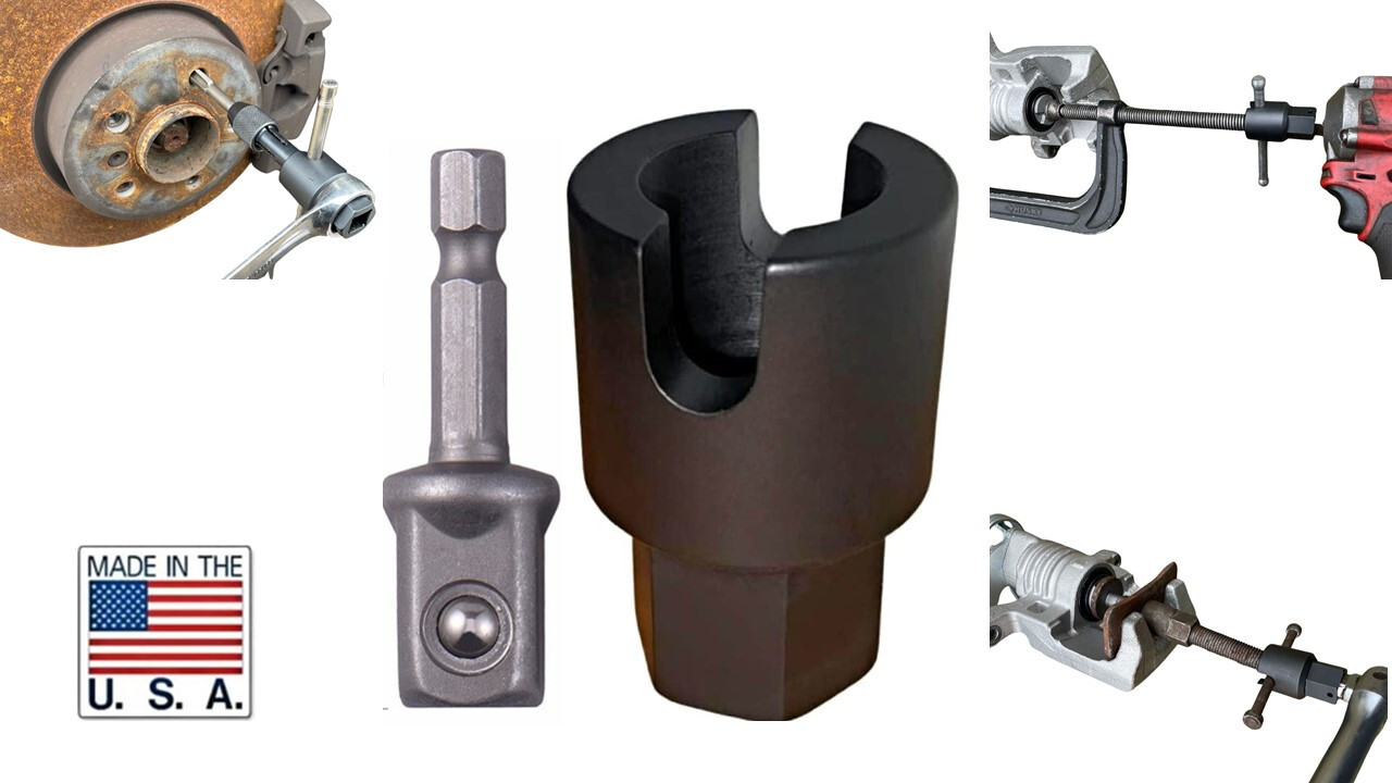 T-Bar Universal Socket C Clamp Tap Wrench J-Screw Slotted Socket Jack Brake tool