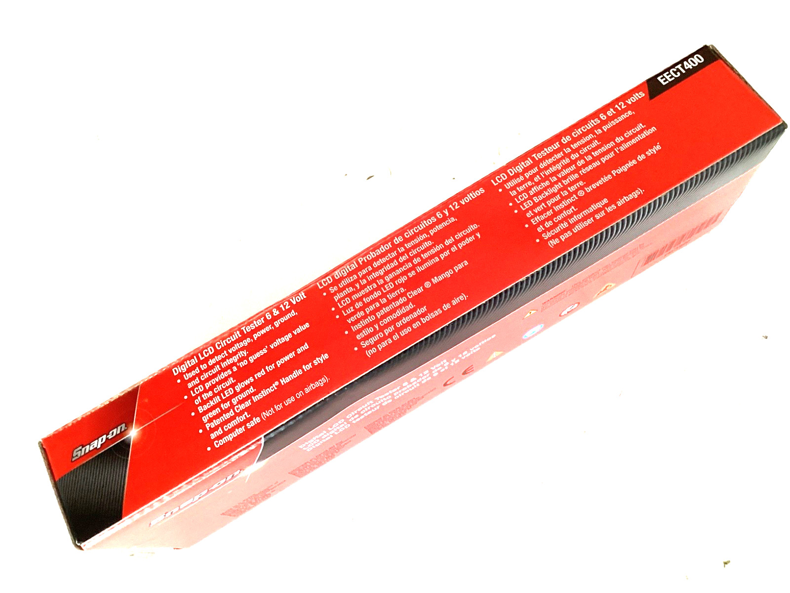 Snap On Tools NEW CLEAR 6 And 12 Volt DC Digital Display Circuit Tester EECT400